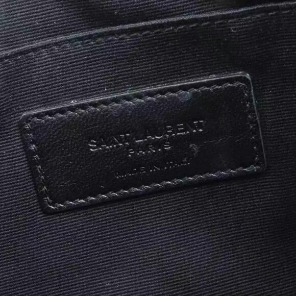 Auth SAINT LAURENT Clutch Bag Black/Multicolor Leather authentic - Picture 8 of 16